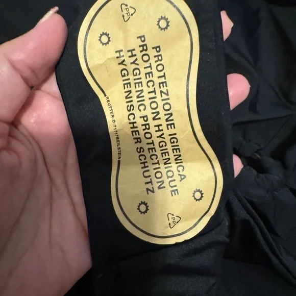 NWOT black monokini leopard rings - size XL - Picture 9 of 9